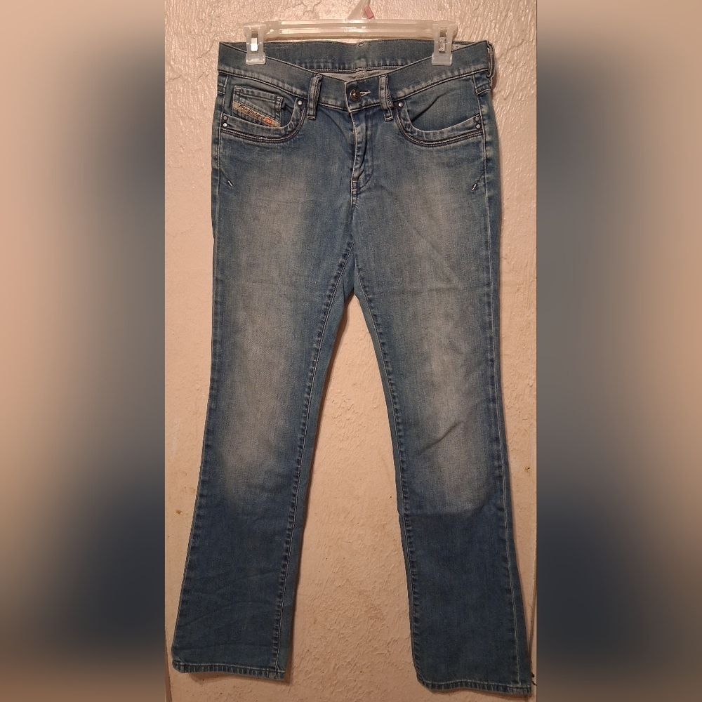 Authentic Diesel Ronhoir Jeans - Y2K Sequin Detail. Size W27 L32 - Picture 6 of 9